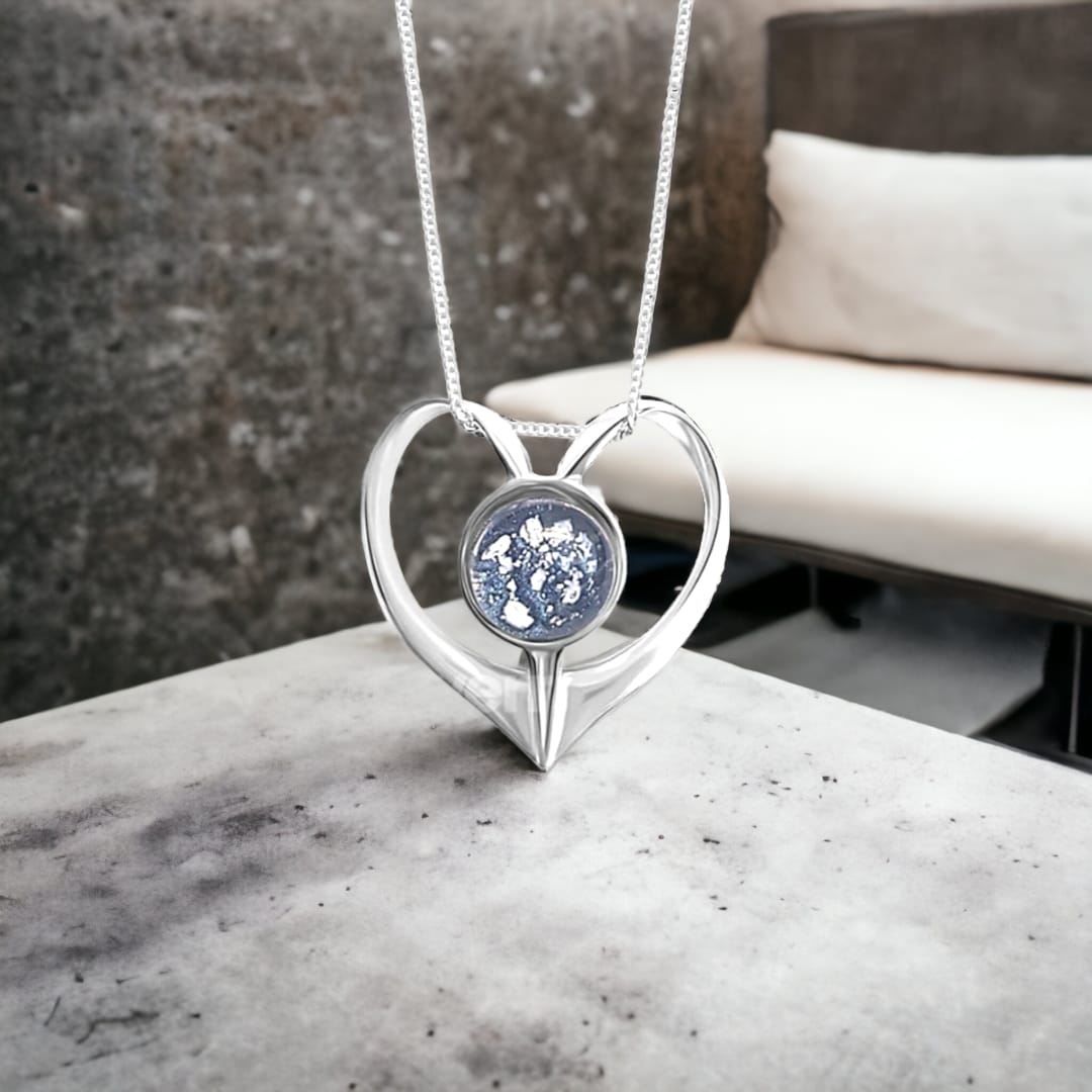 SK - heart of mine memorial pendant.