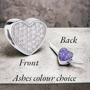 cremation ashes charm bead for pandora 