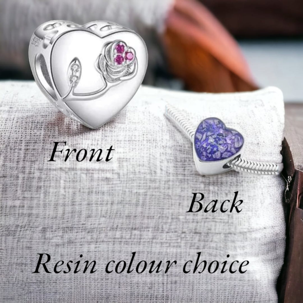 cremation ashes charm beads