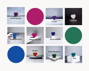 SK - Heart crown memorial ashes charm bead - resin colour choice. 3 weeks