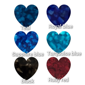 SALE - SK - Heart Crown Memorial Ashes Charm Bead - colour choice. 3 weeks