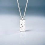 Load image into Gallery viewer, SK -  Tag of love  - stunning fine silver ashes Signature pendant unisex
