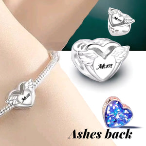 mum ashes charm bead