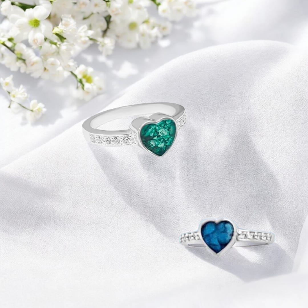 CLEARANCE OFFER - ONLY A FEW LEFT - SK -  Signature Heart ring 1-2 weeks