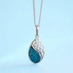 Load image into Gallery viewer, SK - Teardrop Of Serenity, Memorial pendant - 2-3 weeks
