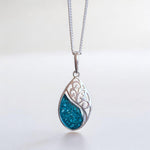 Load image into Gallery viewer, SK - Teardrop Of Serenity, Memorial pendant - 2-3 weeks
