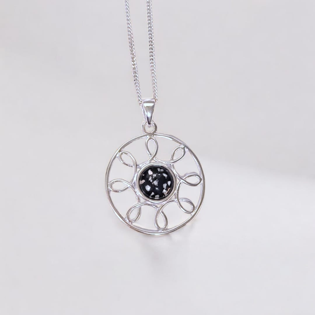 SK - Modern Circle memorial pendant - one or 3-for-2