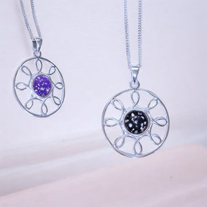 SK - Modern Circle memorial pendant - one or 3-for-2