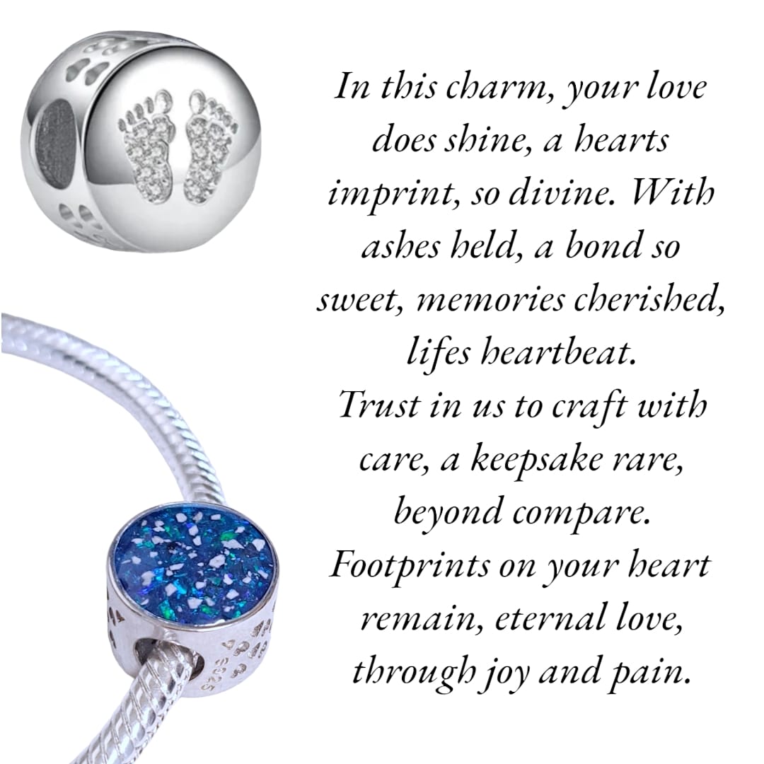 memorial ashes charm beads 