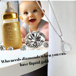 Load image into Gallery viewer, Halo drop Breastmilk Pendant, Eternal Essence (recommended) By Sentimental Keepsake
