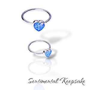 SK - The Memory Heart - Stacking Memorial Ring