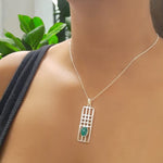 Load image into Gallery viewer, NEW - SK - Classy Mackintosh Style - Memorial Ashes Pendant Necklace.
