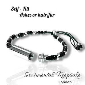 SK- Serenity - Self - Fill Memorial Ashes Bracelet. Ashes/hair/fur - One or 3 for 2