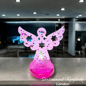 Angel with Ashes or Breastmilk and LED tealight (orders over £180 FREE) Also Available To Buy