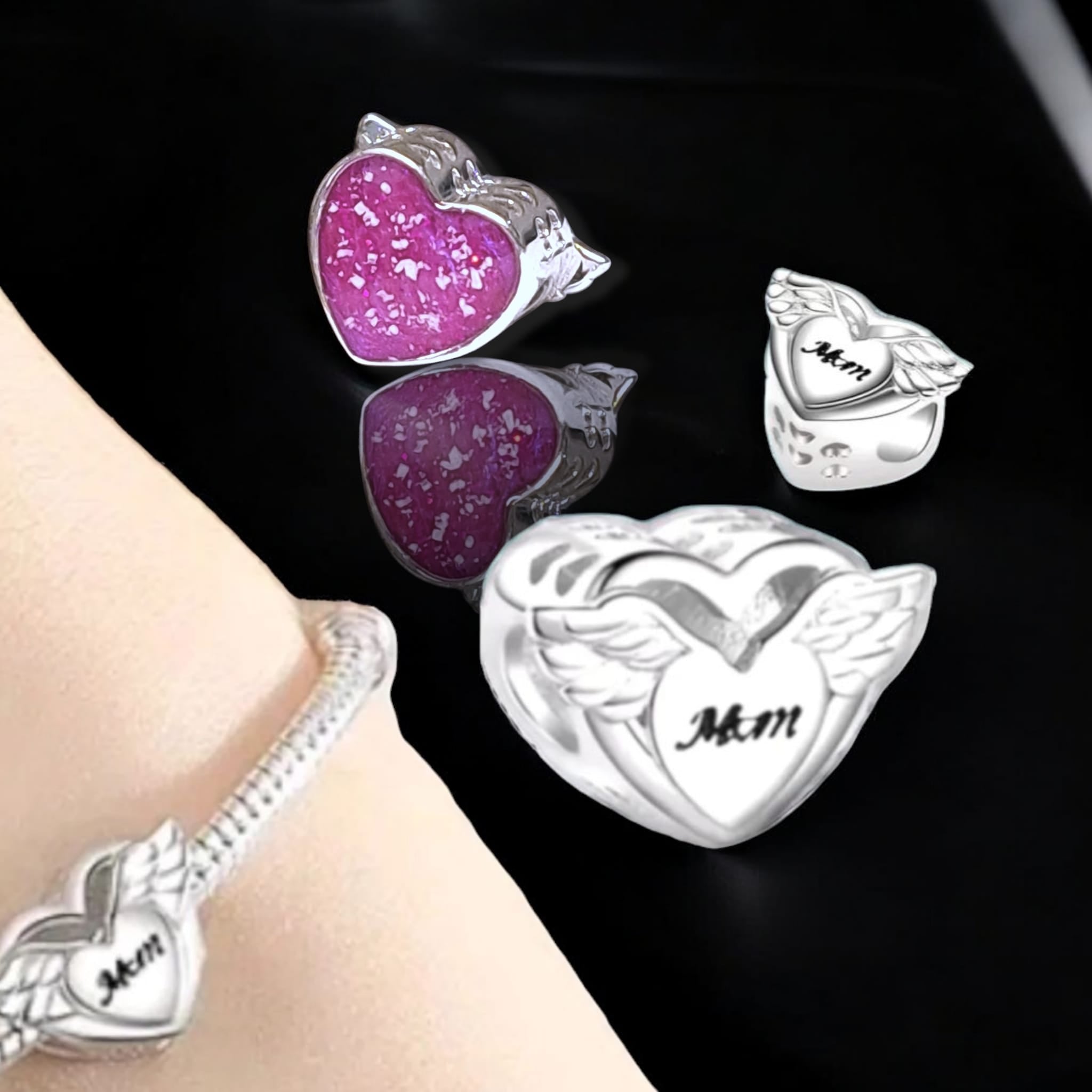 SK - My Mum, My Angel -  Charm Bead - SEE VIDEO