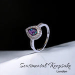 Load image into Gallery viewer, Sentimental Keepsake - The &quot;Teardrop Of Memories&quot; - Memorial  Ring - SEE VIDEO
