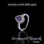 Load image into Gallery viewer, Sentimental Keepsake - The &quot;Teardrop Of Memories&quot; - Memorial  Ring - SEE VIDEO
