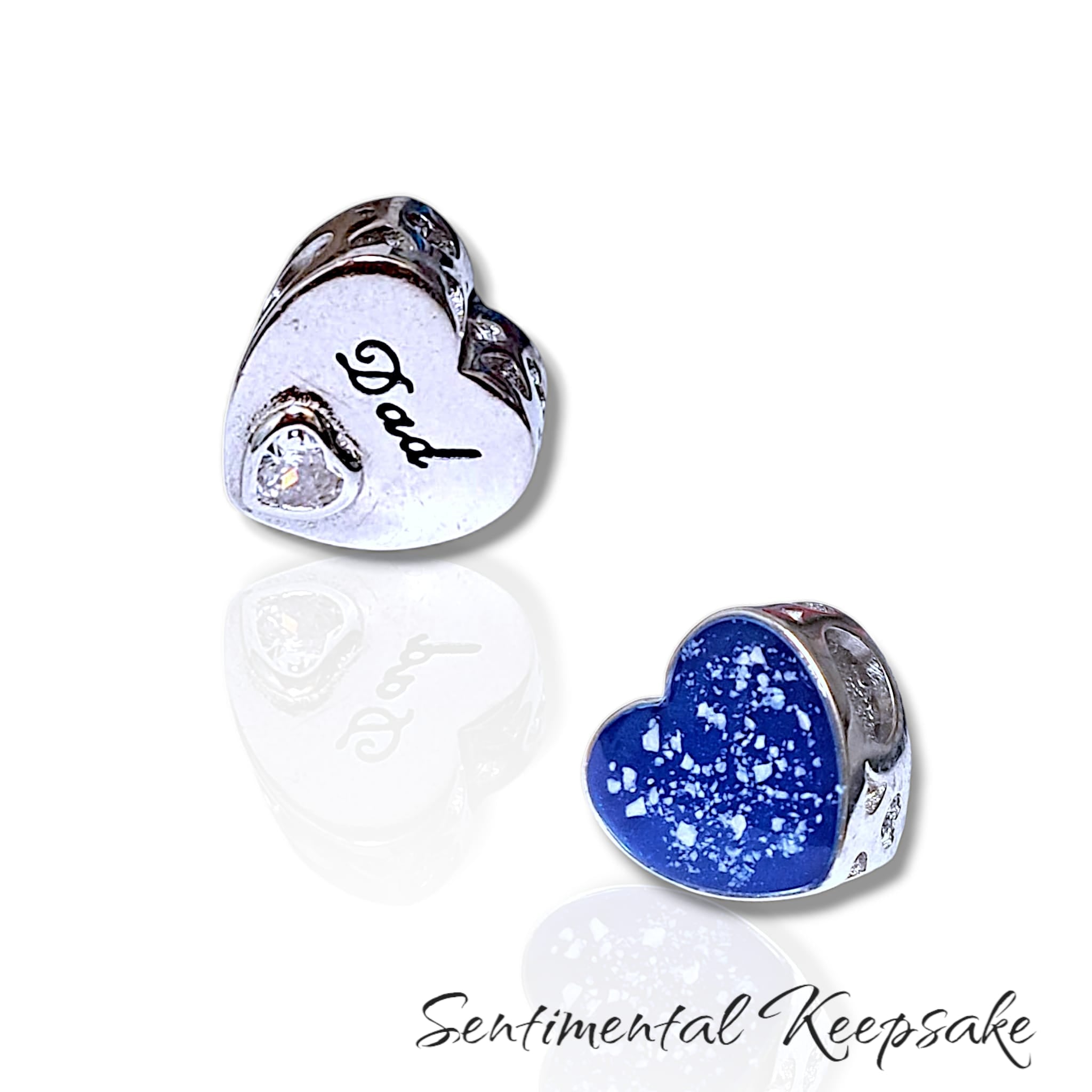 SK - Dad ashes Memorial charm bead