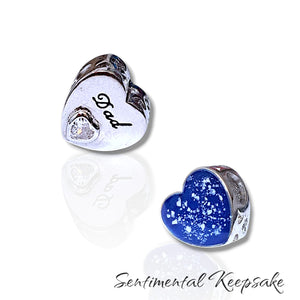 SK - Dad ashes Memorial charm bead