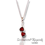 Load image into Gallery viewer, heart memorial ashes necklace jewellery
