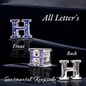 memorial ashes initial alphabet charm beads for Pandora bracelet