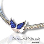 Load image into Gallery viewer, SK - Wings Of An Angel Memorial Ashes Charm Bead  - 2 weeks -  2 for 1 Ending Sunday - SEE VIDEO
