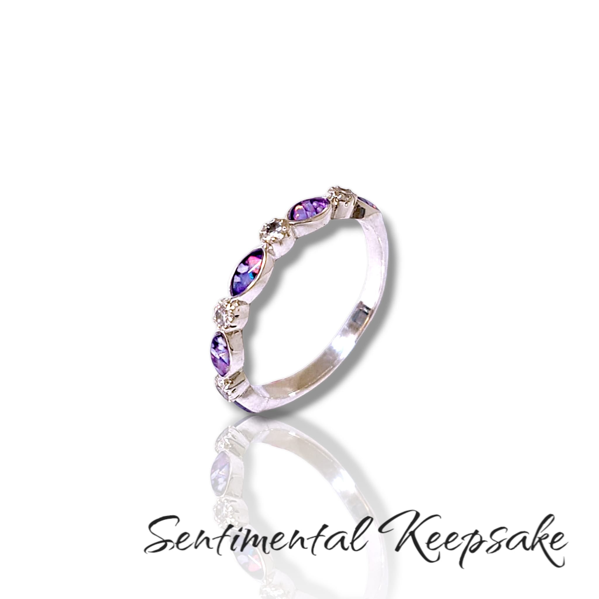 Memorial Remembrance Ring - Eternal Love - By Sentimental Keepsake H-Z