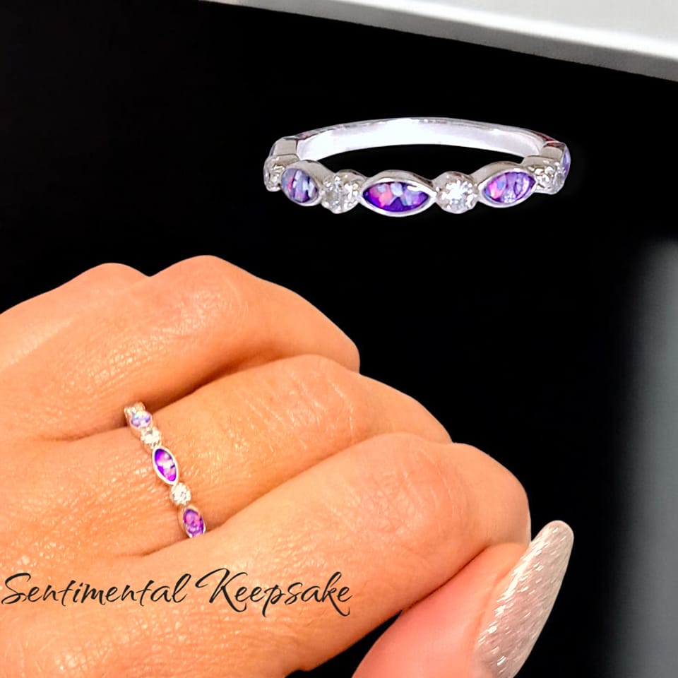 Memorial Remembrance Ring - Eternal Love - By Sentimental Keepsake H-Z