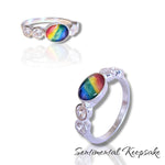 Load image into Gallery viewer, LGBTQ Pride Memorial ashes ring 
