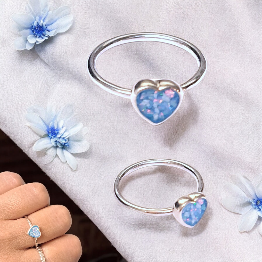 SK - The Memory Heart - Stacking Memorial Ring