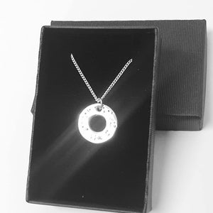 Ring of love  - stunning fine silver ashes pendant (unique)