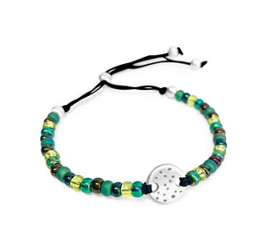 SK - Circle of love adjustable bracelet - Forest green - SIGNATURE COLLECTION offer in menu - 2-4 weeks