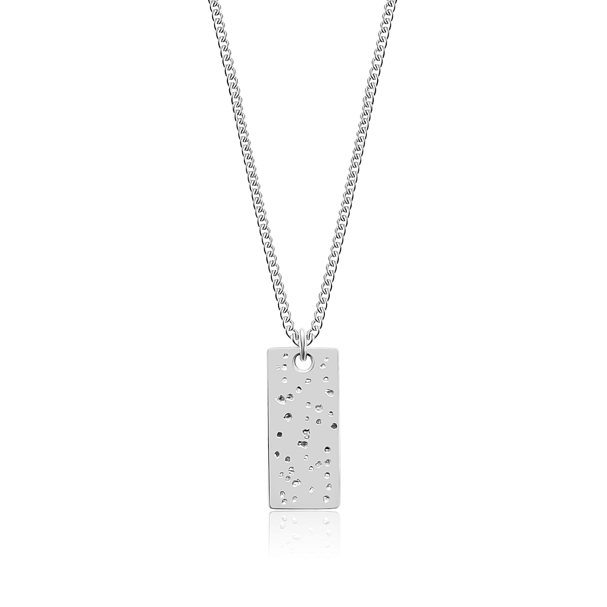 SK -  Tag of love  - stunning fine silver ashes Signature pendant unisex
