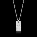 Load image into Gallery viewer, SK -  Tag of love  - stunning fine silver ashes Signature pendant unisex
