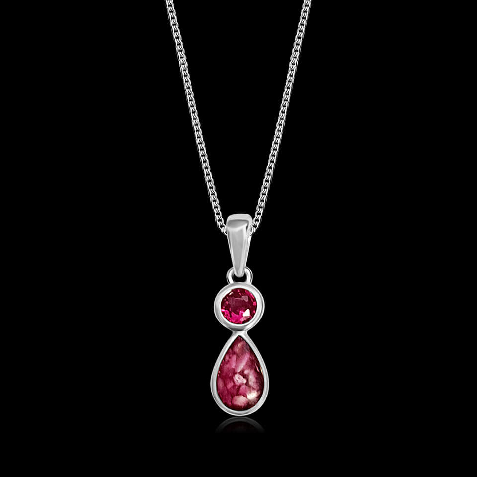 SK magenta sky memorial pendant 2 for 1  .....  2 - 3 weeks